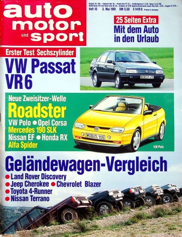 Deckblatt Auto Motor und Sport (10/1991)
